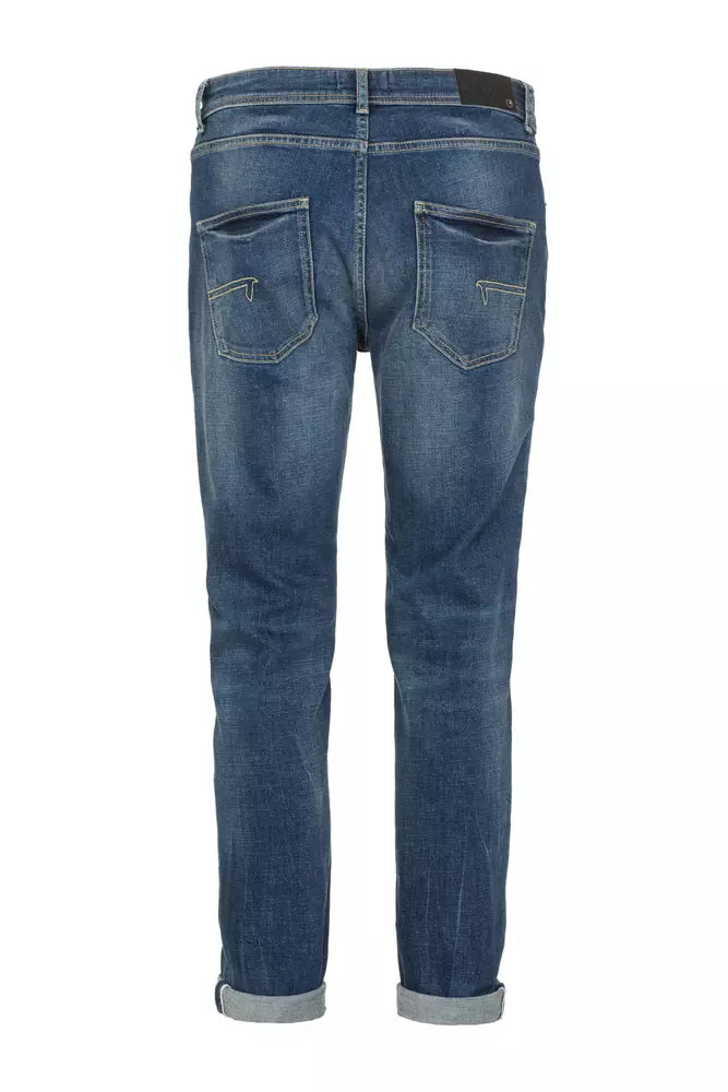 Blue Cotton Jeans & Pant