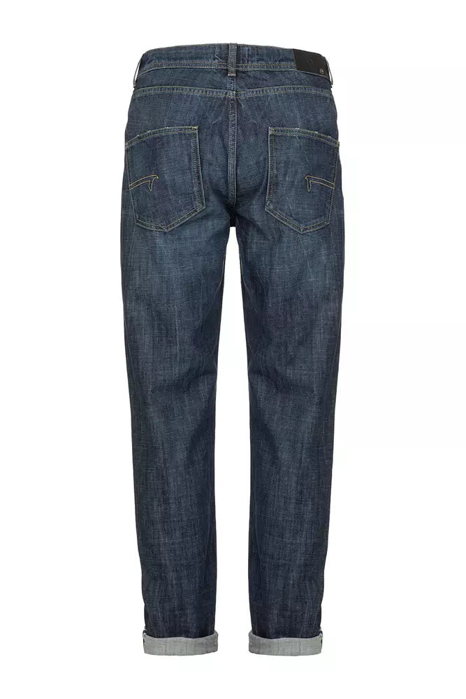 Blue Cotton Jeans & Pant