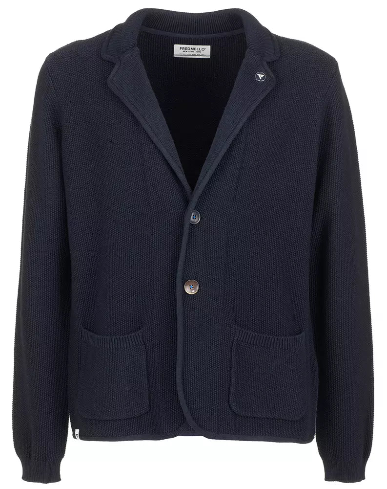 Blue Cotton Blazer