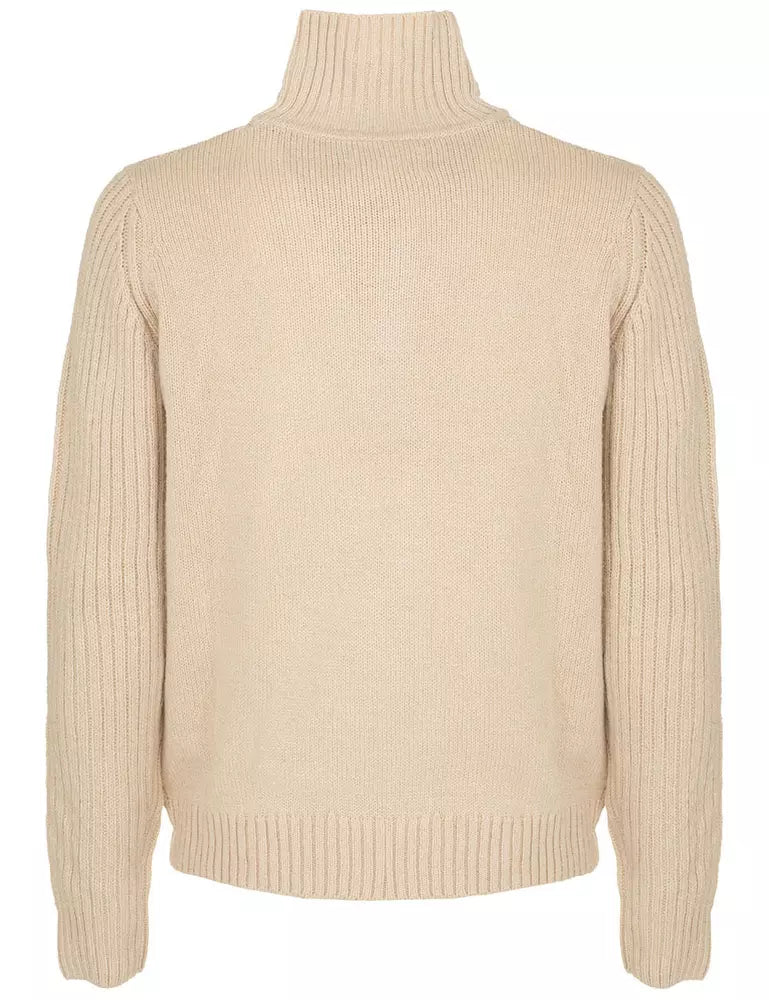 Beige Acrylic Sweater