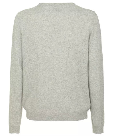 Gray Wool Di Lambskin Sweater