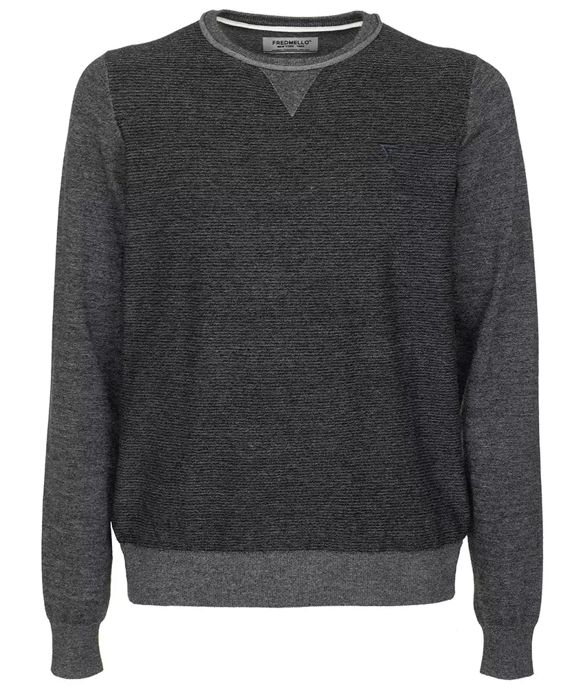 Gray Viscose Sweater