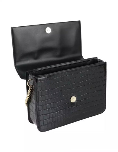 Black Leather Di Calfskin Crossbody Bag