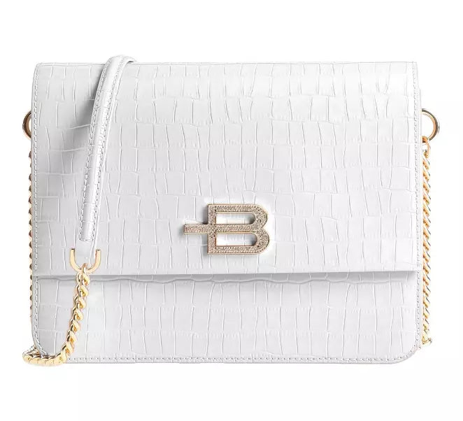 White Leather Di Calfskin Crossbody Bag