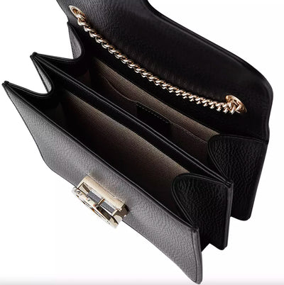 Black Leather Crossbody Bag