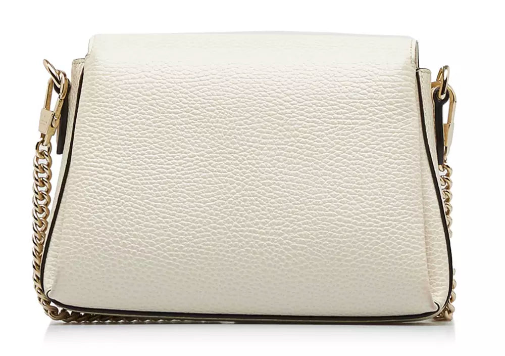 White Leather Crossbody Bag