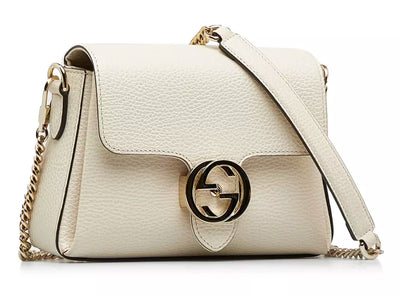 White Leather Crossbody Bag