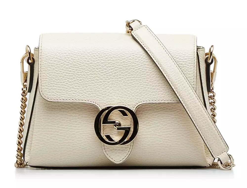 White Leather Crossbody Bag