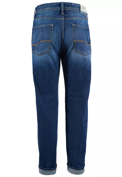 Blue Cotton Jeans & Pant