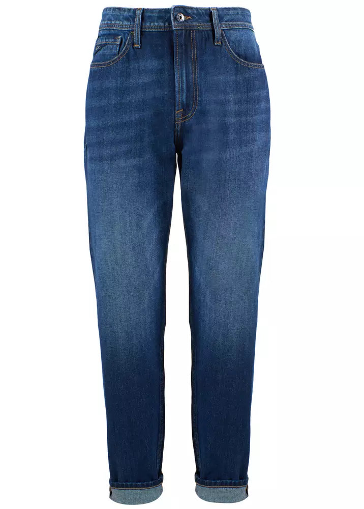 Blue Cotton Jeans & Pant