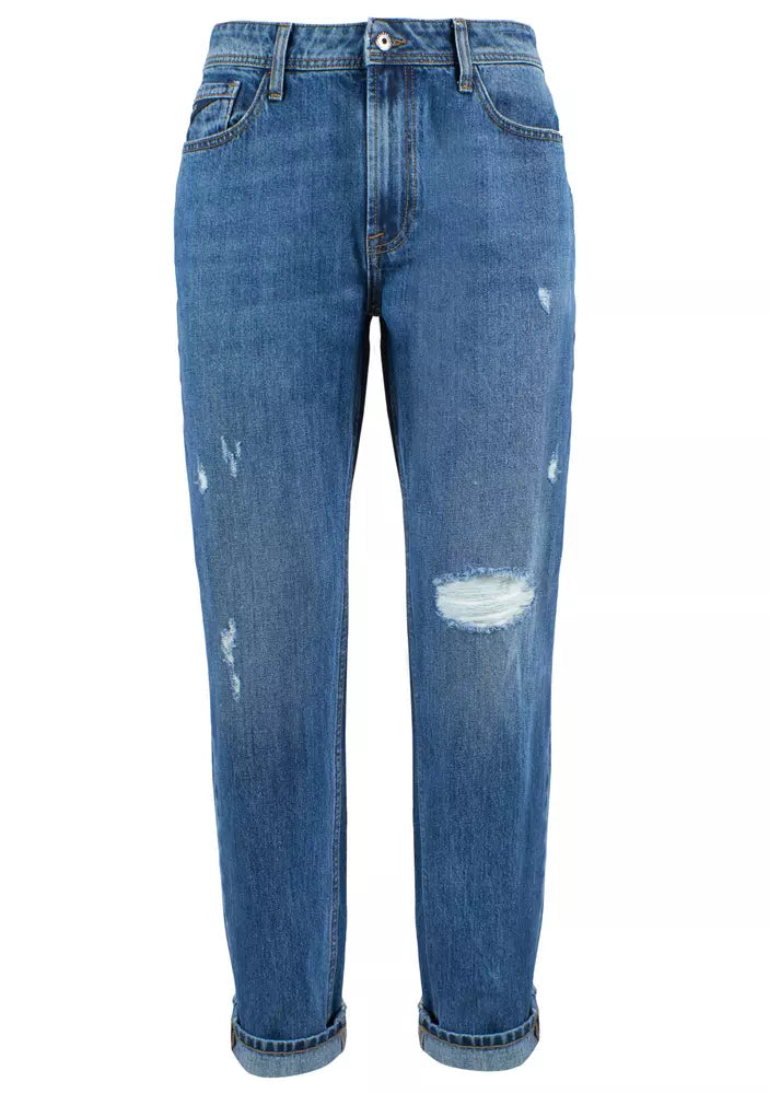 Blue Cotton Jeans & Pant