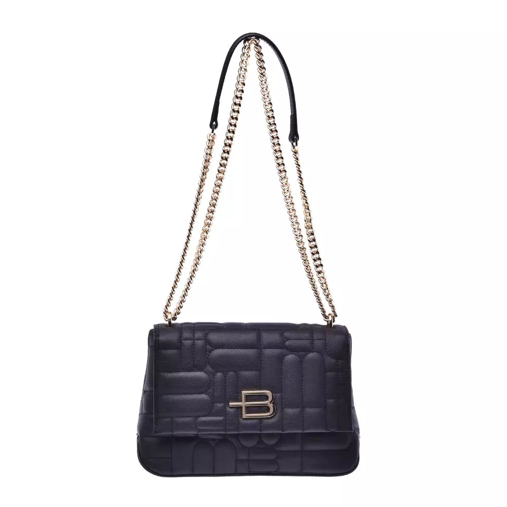 Black Leather Crossbody Bag