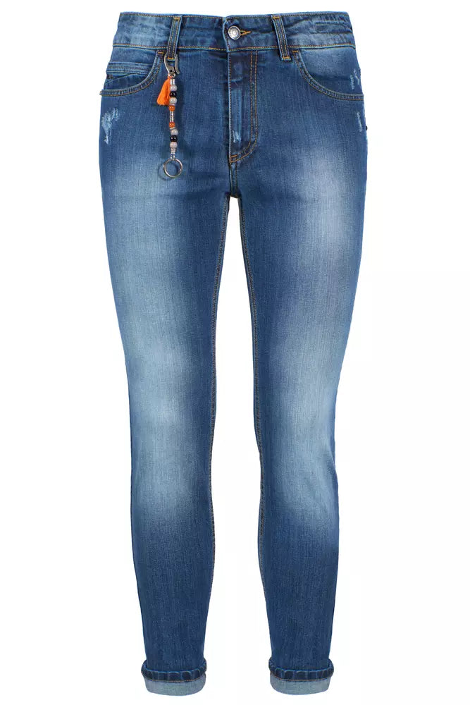 Blue Cotton Jeans & Pant