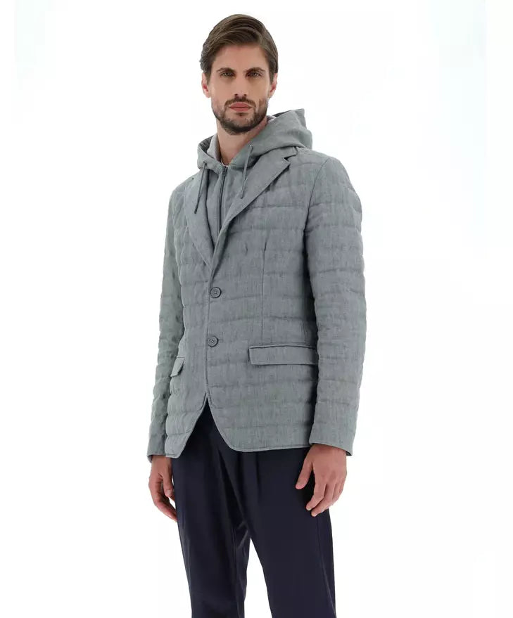 Gray Linen Jacket