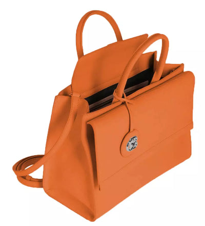 Orange Leather Di Calfskin Handbag