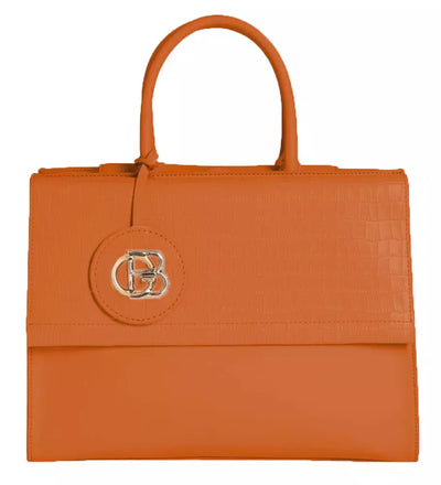 Orange Leather Di Calfskin Handbag