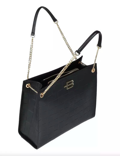 Black Leather Shoulder Bag