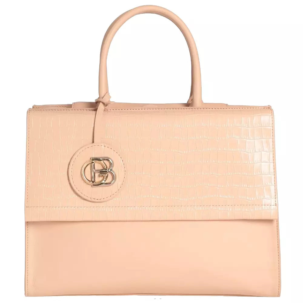 Beige Leather Di Calfskin Handbag