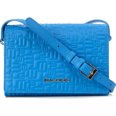 Light Blue Leather Di Calfskin Crossbody Bag