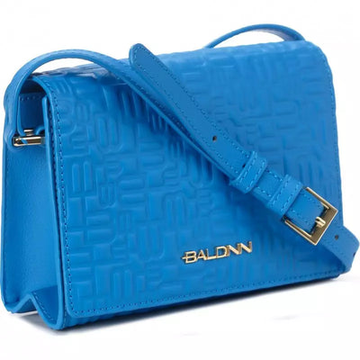 Light Blue Leather Di Calfskin Crossbody Bag