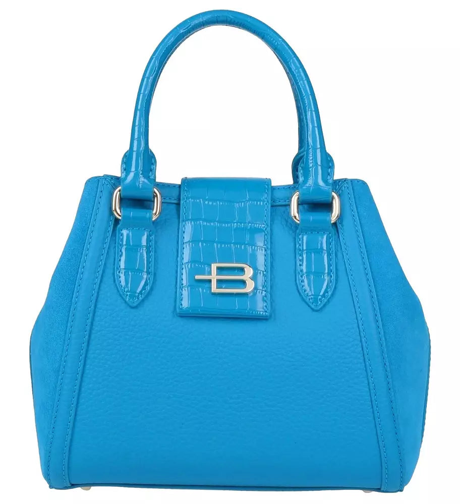 Light Blue Leather Di Calfskin Handbag