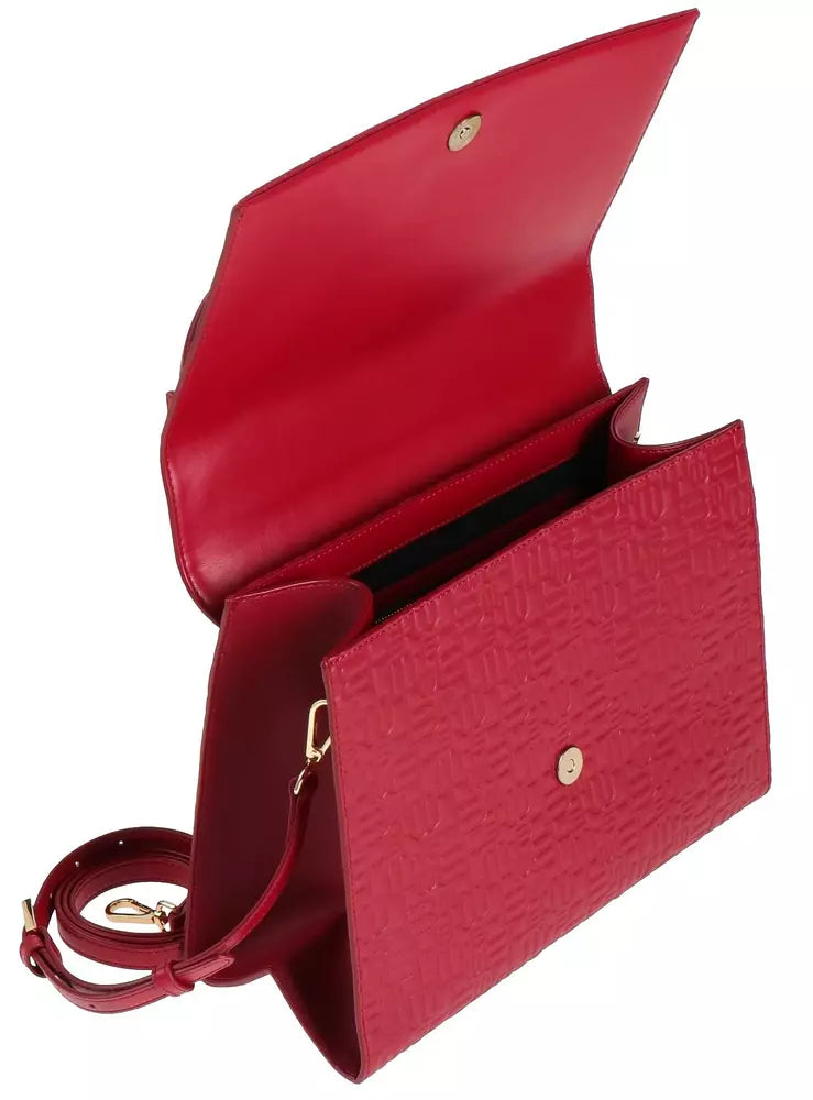 Red Leather Di Calfskin Handbag