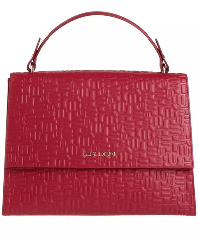 Red Leather Di Calfskin Handbag