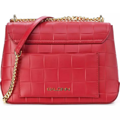 Red Leather Di Calfskin Crossbody Bag