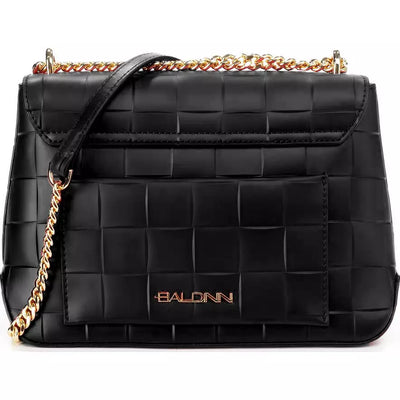 Black Calfskin Crossbody Bag