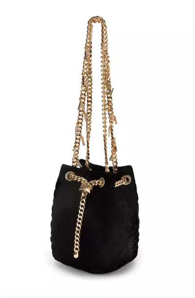 Black Velvet Crossbody Bag