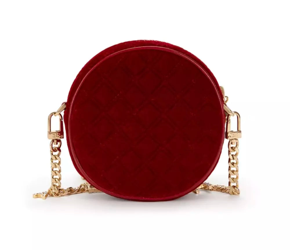 Red Velvet Crossbody Bag