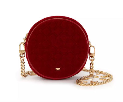 Red Velvet Crossbody Bag