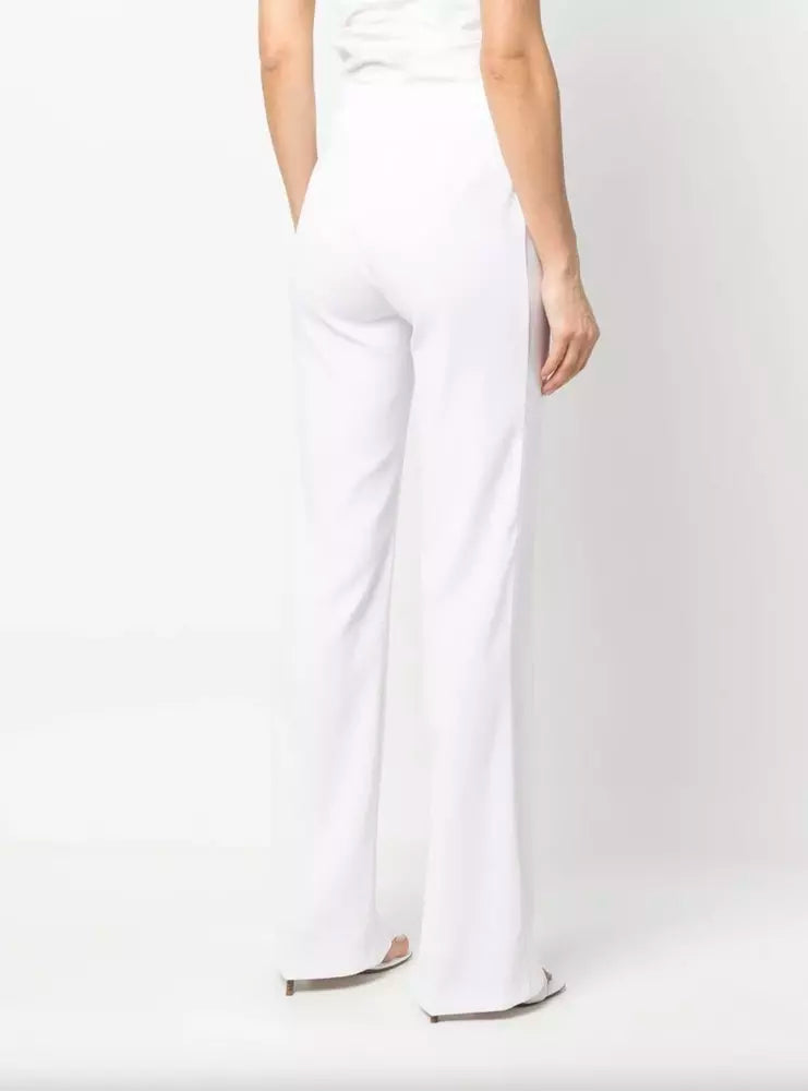 White Polyester Jeans & Pant