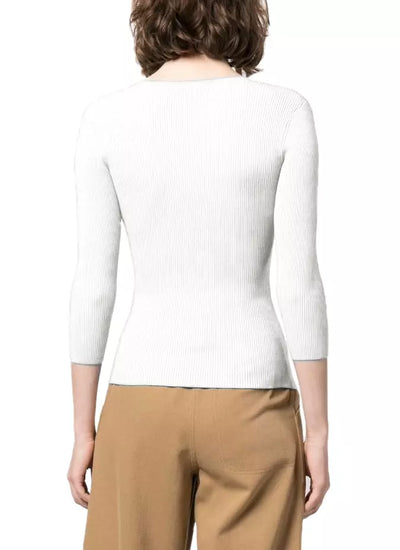 White Lyocell Sweater