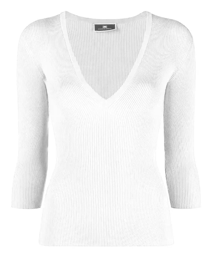 White Lyocell Sweater