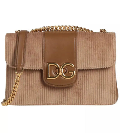 Brown Leather Di Calfskin Crossbody Bag