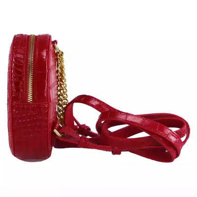 Red Leather Di Calfskin Crossbody Bag