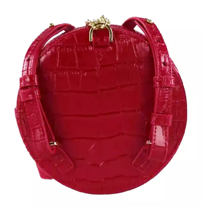 Red Leather Di Calfskin Crossbody Bag