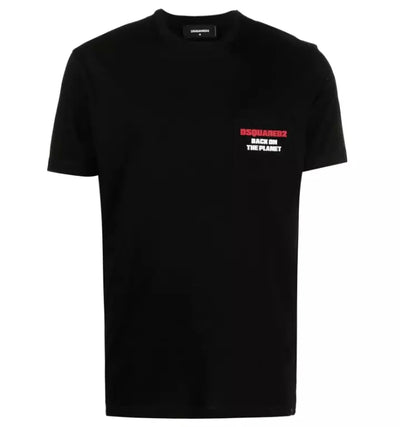 Black Cotton T-Shirt