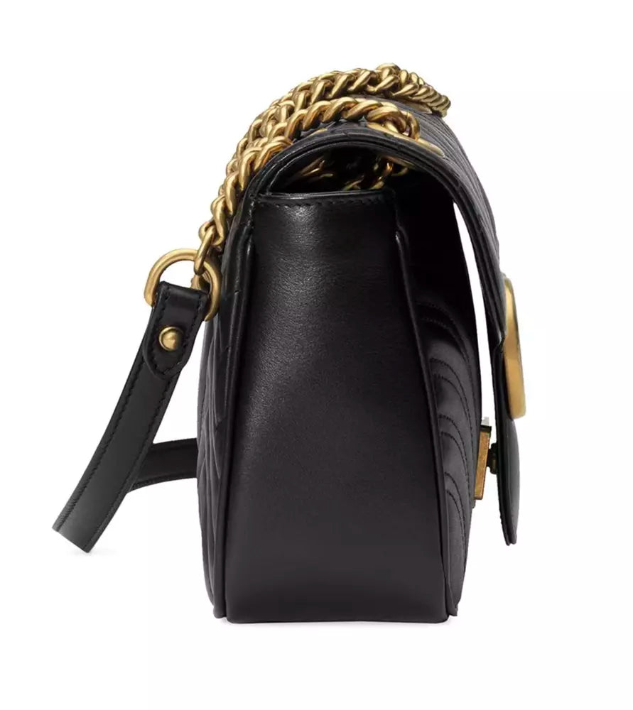 Black Leather Crossbody Bag