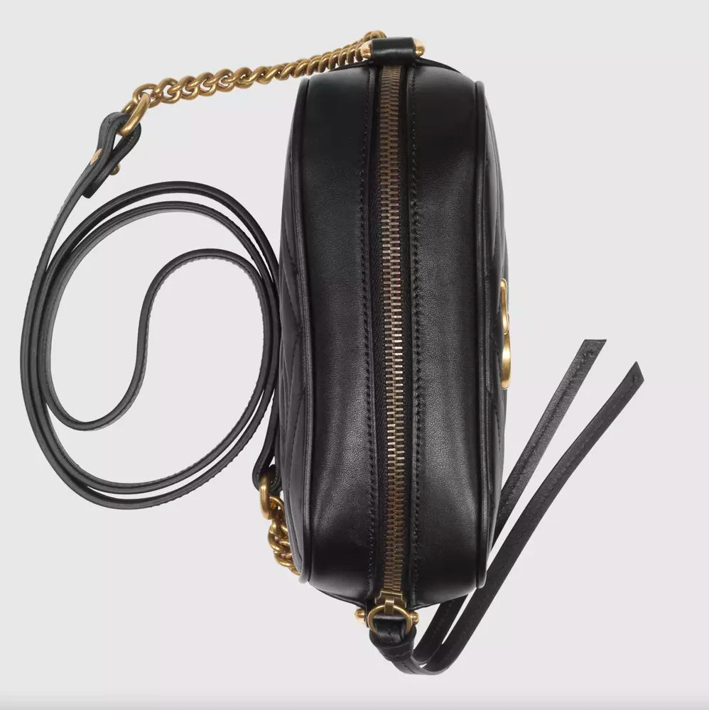 Black Leather Crossbody Bag