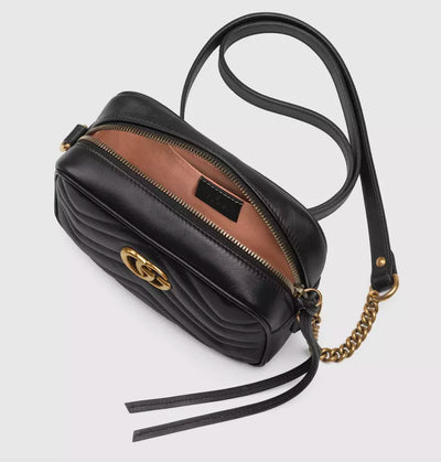 Black Leather Crossbody Bag