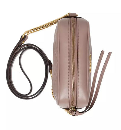 Beige Leather Crossbody Bag