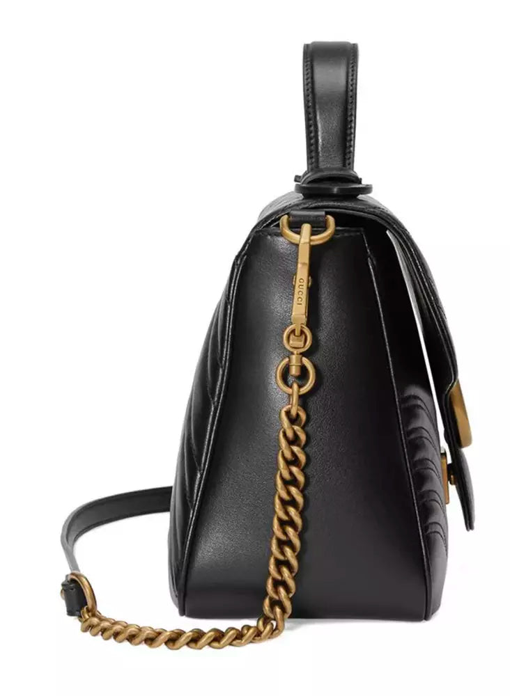 Black Leather Crossbody Bag