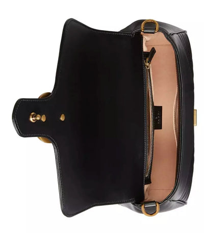 Black Leather Crossbody Bag