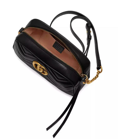 Black Leather Crossbody Bag