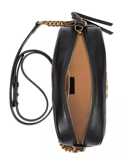 Black Leather Crossbody Bag