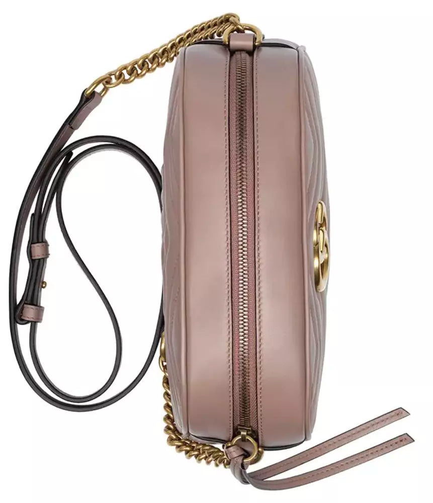 Beige Leather Crossbody Bag