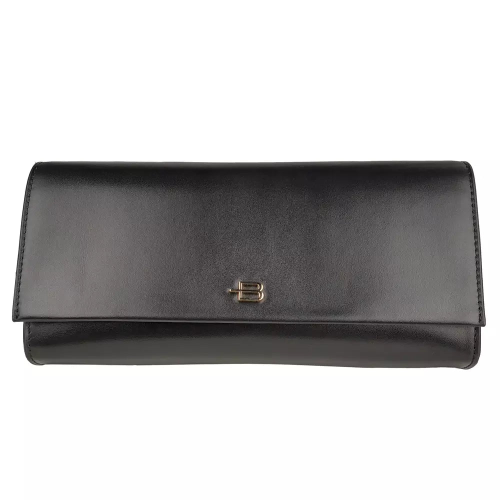 Black Leather Di Calfskin Clutch Bag