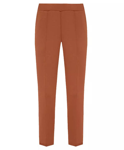 Brown Polyester Jeans & Pant